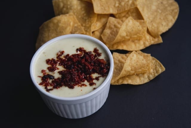 Chorizo Queso and Chips.